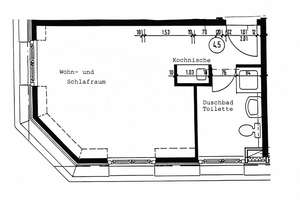 Zentral gelegene 1-Raum-Wohnung mit EBK in unmittelbarer Nähe zum Schloss – L7 6a, 68161 Innenstadt/Jungbusch, Mannheim – Vorschaubild 9