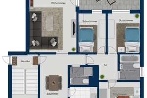 TOP ! Schöne ETW im Erdgeschoss in 4-FH mit neuwertiger Küche, großer Terrasse, Balkon, Garten und K – Die vollständige Adresse der Immobilie erhältst du vom Anbieter., 38442 Fallersleben, Wolfsburg – Vorschaubild 21
