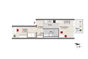 Moderne 2-Zimmer-Neubauwohnung mit Balkon –  Kapitalanlage oder Selbstnutzung in begehrter Wohnlage – Die vollständige Adresse der Immobilie erhältst du vom Anbieter., 81377 Am Waldfriedhof, München – Vorschaubild 6