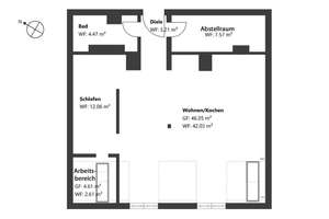 AIGNER - Großzügiges 1,5-Zimmer-Loft in ruhiger Lage von Riederau / Dießen – Die vollständige Adresse der Immobilie erhältst du vom Anbieter., 86911 Dießen am Ammersee – Vorschaubild 9