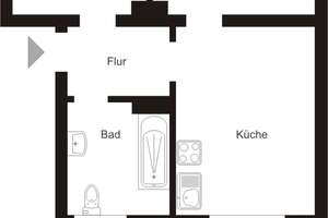 2 Zimmer plus Wohnküche in Düsseldorf Reisholz – Eichelstr. 115, 40599 Reisholz, Düsseldorf – Vorschaubild 2