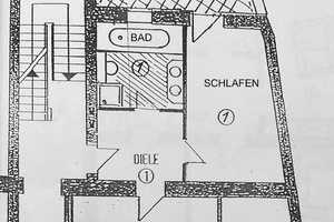 Pempelfort Altbauwohnung Sehr schöne 2 Zi. off. Wohküche weiße Einbauküche Diele Bad Terrasse/Garten – Düsseldorf – Vorschaubild 5