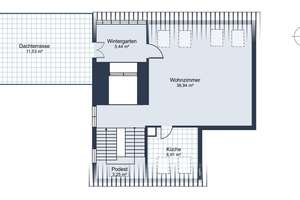 Schicke 2,5-Zimmer-Penthouse-Maisonette mit Dachterrasse und Burgblick in attraktiver Lage – Die vollständige Adresse der Immobilie erhältst du vom Anbieter., 90408 Pirckheimerstraße, Nürnberg – Vorschaubild 18