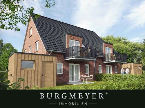 Abbildung zu LINGEN-BRÖGBERN: Neubau-Dachgeschosswohnung mit Balkon und Stellplatz in ruhige