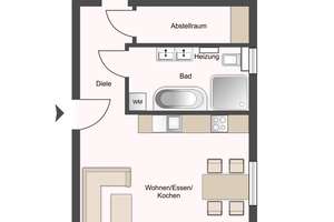 Moderne Erstbezug 2-Zimmerwohnung mit Aufzug, gr. Balkon & guten Grundriss in DO-Brechten – Brechtenerstraße 255, 44339 Brechten, Dortmund – Vorschaubild 2