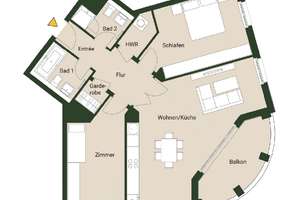 Besuchen Sie uns am Samstag zur offenen Besichtigung - 3-Zi.-Wohnung mit tollem Balkon in Köpenick  – Hämmerlingstraße 138, 12555 Köpenick, Berlin – Vorschaubild 2