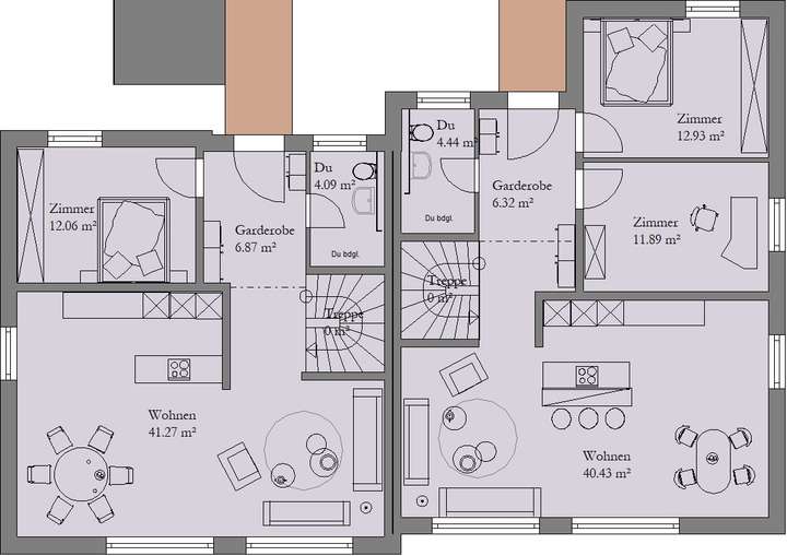 PrI 9307 Grundriss EG Haus 1
