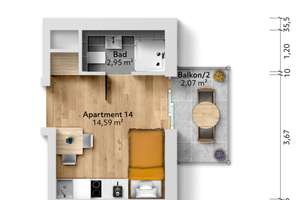 Neubau: Mikroapartments in KFW 55-Standard (A+) | Ap. 14 – Die vollständige Adresse der Immobilie erhältst du vom Anbieter., 81247 Obermenzing, München – Vorschaubild 7