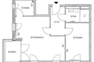 Lichtdurchflutete Etagenwohnung – modern, großzügig und komfortabel wohnen ! Anmietung nur mit WBS ! – Athanasius-Kircher-Straße 17, 97074 Frauenland, Würzburg – Vorschaubild 5