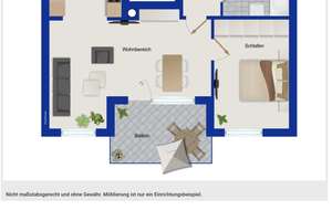 Möblierte 2-Zimmer-Wohnung mit TG-Stellplatz Befristete Vermietung bis 02/2028 – Die vollständige Adresse der Immobilie erhältst du vom Anbieter., 81737 Altperlach, München – Vorschaubild 3