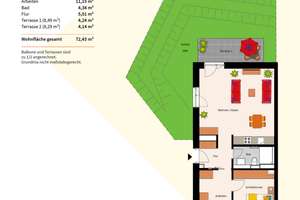 3-Zimmer-Neubauwohnung – Die vollständige Adresse der Immobilie erhältst du vom Anbieter., 69126 Rohrbach, Heidelberg – Vorschaubild 4