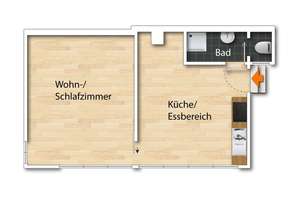 Gepflegte 2-Zimmer-Wohnung in attraktiver Lage von Mainz-Weisenau – Die vollständige Adresse der Immobilie erhältst du vom Anbieter., 55130 Weisenau, Mainz – Vorschaubild 9