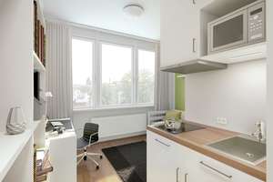 Hamburg-Harburg: Möbliertes 1-Zimmer-Appartement in gepflegter Studentenwohnanlage, Fahrstuhl uvm. – Die vollständige Adresse der Immobilie erhältst du vom Anbieter., 21079 Harburg (Ortsteil), Hamburg – Vorschaubild 2