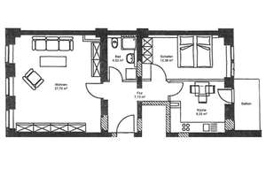 Friedrichstadt, im Hochparterre: Balkon + Dusche – Manitiusstraße 12, 1067 Friedrichstadt, Dresden – Vorschaubild 2