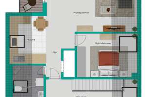 Modernisierte DG-Wohnung in Ohmenhausen mit 2 TG-Stellplätzen – Die vollständige Adresse der Immobilie erhältst du vom Anbieter., 72770 Ohmenhausen, Reutlingen – Vorschaubild 9