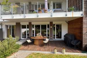 Wohnen 
auf hohem Niveau
Stilvolle Eigentumswohnung
mit großzügigem Garten 
in  D-Unterbach – Die vollständige Adresse der Immobilie erhältst du vom Anbieter., 40627 Unterbach, Düsseldorf – Vorschaubild 6