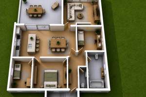 60er-Jahre-Bungalow in Feldrandlage – individuell sanieren & modern wohnen – Die vollständige Adresse der Immobilie erhältst du vom Anbieter., 61184 Karben – Vorschaubild 2