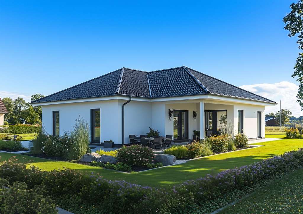 Immobilie in Amt Neuhaus - NEUBAU Bungalow in Brahlstorf mit moderner Ausstattung - Bild 0