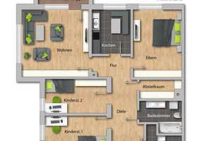 ImmoSpace **4 ZKB mit Balkon, XL-Keller und Tiefgarage!** – Augsburg – Vorschaubild 24