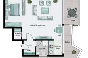 Wunderschönes 1 - Raum - Apartment, Stadtmitte – In der Lauge 20-22, 48282 Emsdetten – Vorschaubild 8