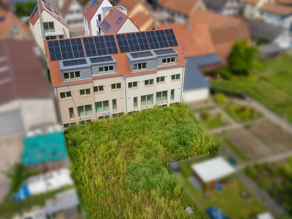 Reihenhäuser Gartenansicht