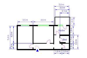 Senioren aufgepasst++Schöne 2-Raum Wohnung in grüner Umgebung++ – Mühlenstr. 2, 39104 Altstadt, Magdeburg – Vorschaubild 3
