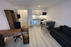 Vollmöblierte 1-Zimmer-Wohnung mit Einbauküche und Balkon in der Altstadt