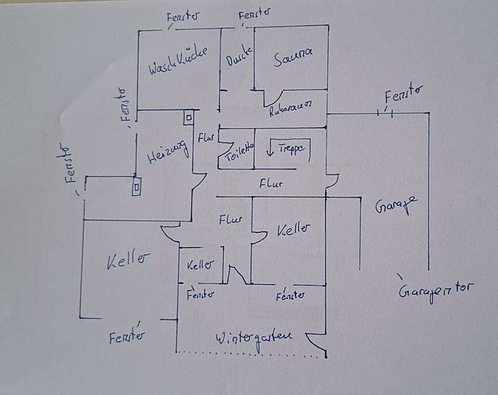 Grundriss Keller
