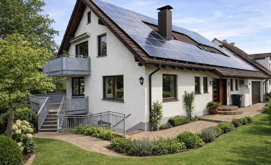 Repräsentativ, ruhig, grün – Außergewöhnliches Einfamilienhaus mit Einliegerwohnung am Ortsrand