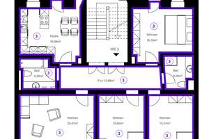 Stilvolle 4-Raumwohnung mit 2 Balkonen, Aufzug & Gartenmitbenutzung in denkmalgesch. Gründerzeithaus – Die vollständige Adresse der Immobilie erhältst du vom Anbieter., 4315 Volkmarsdorf, Leipzig – Vorschaubild 29