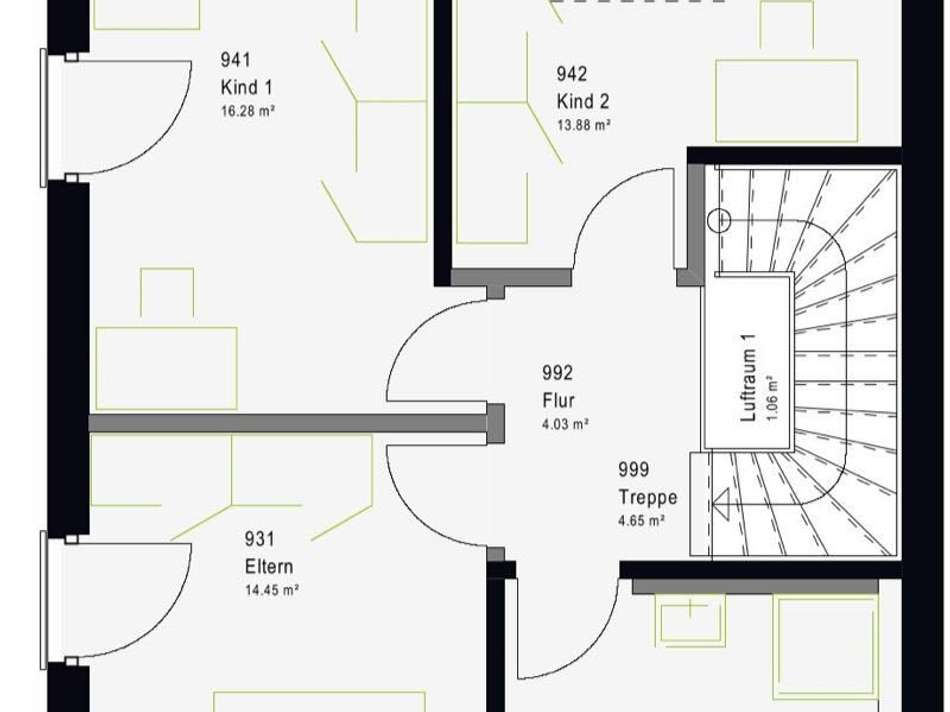 Grundriss Dachgeschoss