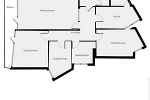 Schöne 4-Zimmer-Wohnung in Vogelstang Zentrum ! – Geraer Ring 10, 68309 Vogelstang, Mannheim – Vorschaubild 12