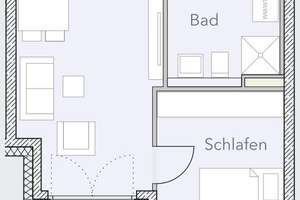 Tilly10, Grundriss Variante 3 - Wohnung mit Garten-Terrasse / Loggia – Tillystraße 10, 93053 Kasernenviertel, Regensburg – Vorschaubild 10