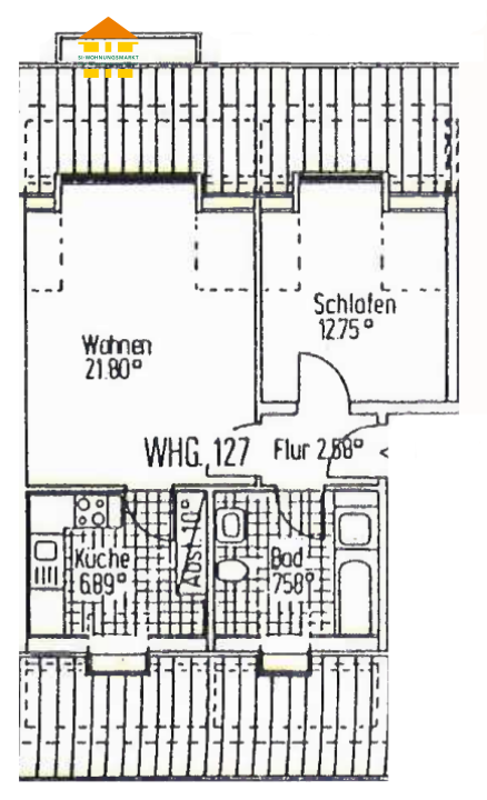 *Tolle MÖGLICHKEIT: Renovierungsbedürftige 2-Raum-Wohnung - Eigennutz / Kapitalanlage*, Mittelsachsen Kreis – Bild 2