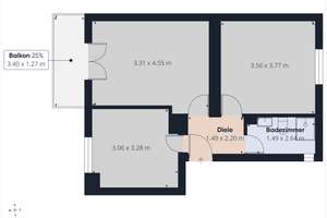 Helle 2-Zimmer-Wohnung mit Balkon und Blick ins Grüne in Darmstadt – Goethestr. 33- 35, 64285 Mitte, Darmstadt – Vorschaubild 18