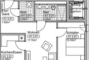 Erstbezug - Schöne 2-Zimmer Wohnung in den Riedwiesen – Rohrhoferstraße 30, 68219 Rheinau, Mannheim – Vorschaubild 4