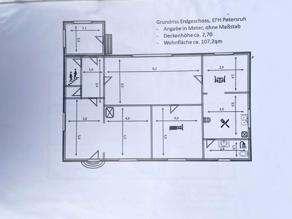 Immobilie in Brüssow - Ruhig gelegenes Einfamilienhaus mit großem Grundstück (ca. 6.000 m²) in der Uckermark  - Bild 2