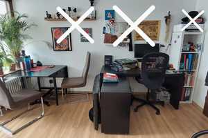 Teilmöbelierte 1-Zimmer-Wohnung mit Balkon und Einbauküche in Würzburg – Würzburg – Vorschaubild 4