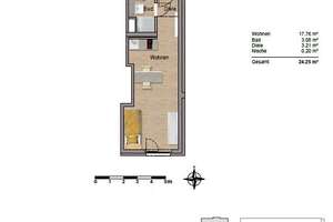 Möbelierte 1-Zimmer-Wohnung im Top Lage! – Lyoner Straße 50, 60528 Niederrad, Frankfurt am Main – Vorschaubild 10