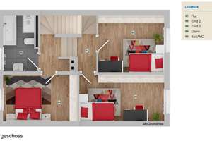 Ihr neues Familiendomizil - Reihenmittelhaus mit viel Wohnfläche, Fernblick, Garten & Garage – Die vollständige Adresse der Immobilie erhältst du vom Anbieter., 96450 Mitte, Coburg – Vorschaubild 14