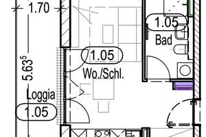 G1-05 | Neuwertiges Apartment mit EBK und West-Loggia in Regensburg-Ost. Frei ab sofort. – Die vollständige Adresse der Immobilie erhältst du vom Anbieter., 93055 Ostenviertel, Regensburg – Vorschaubild 14