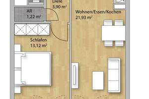 Bezugsfreie 2-Zimmer-Wohnung mit Terrasse in zentraler Lage – Die vollständige Adresse der Immobilie erhältst du vom Anbieter., 93047 Innenstadt, Regensburg – Vorschaubild 10