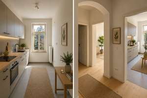Stilvoll sanierter Altbau mit Balkon im Leipziger Süden: Erstbezug mit Echtholzdielen – Biedermannstraße 109, 4277 Connewitz, Leipzig – Vorschaubild 12