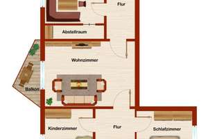 3 Zimmer im 2.OG im Hammer Westen – Friesenstraße 23, 59067 Herringen, Hamm – Vorschaubild 2