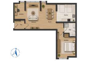 ZWISCHEN INNENSTADT UND ROSENTAL | Vermietete Dachgeschoss-Wohnung im Hinterhaus – 4105 Zentrum-Nordwest, Leipzig – Vorschaubild 7