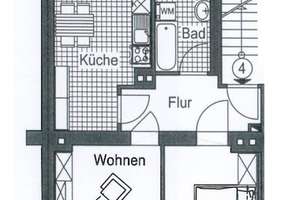 2-Raum-Wohnung mit Balkon und EBK! – Wartburgstraße 12, 9126 Bernsdorf, Chemnitz – Vorschaubild 3