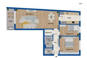Gepflegte 3-Zimmer-Wohnung mit Loggia und Stellplatz in Mannheim-Neckarau! – 68199 Neckarau, Mannheim – Vorschaubild 10