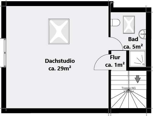 Dachgeschoss Nebengebäude