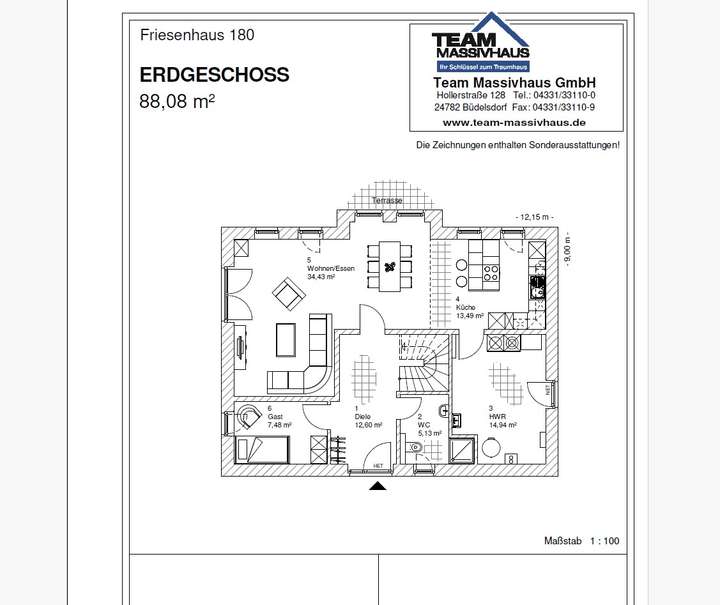 Entwurfsplanung Grundriss EG