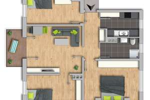 4-Raum Wohnung in Eisenach – Ernst-Thälmann-Straße 85, 99817 Stadtzentrum, Eisenach – Vorschaubild 2